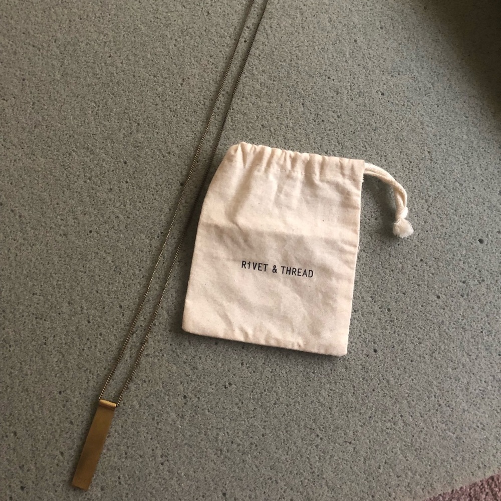 Rivet & Thread gold necklace